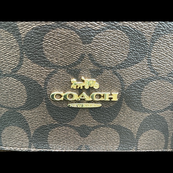 Coach Black/Brown Signature Gallery Tote - Picture 3 of 5